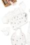 Baby Girl Natural Cotton Fabric 5-Piece Embroidered Luxury Hospital Discharge Set Stl6680 - 7