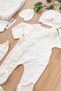 Baby Girl Natural Cotton Fabric Scalloped Lace Luxury 10-Piece Hospital Discharge Set Stl6634 - 5
