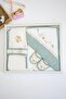 Baby Girl Green Bathrobe Set Towel Set 100% Cotton Fabric Stl6230 - 5