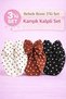 Newborn (0-12 Months) Baby Girl Double Layered Bowknot Bonnet/ Cotton Pack Baby Hair Accessories with Bowknot