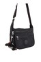 Water-Repellent fabric, black color, multi Pocketed , Crisscross Straps, large shoulder Messenger Bag, suitable for school. - 2