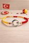 Yellow Red Moon Star Fan Bracelet - 8