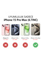 iPhone 15 Pro Max Compatible Burgundy Color Flower Pattern Case Silicone Shock Absorbing - 2