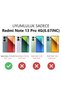 Redmi Note 13 Pro 4g Compatible Kelebek Printed Transparent Silicone Shock-Absorbing Case Stylish and Durable - 2