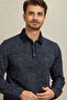 Esoni-Pb Navy Blue Polo Sweatshirt - 5