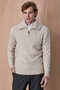Fister Beige Cotton Zippered Knitwear - 3