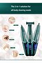 3-in-1 Electric Shaver & Nose Hair Trimmer with Multiple Replaceable Heads - 4