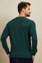 Brekka Dark Green 100% Cotton Round Neck Knitwear - 7