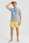 Gulliver Gray Melange Cotton Printed T-Shirt - 5