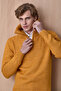 Fister Yellow Cotton Zippered Knitwear - 4