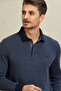 Brander Anthracite Cotton Polo Sweatshirt - 2