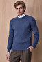 Kalanı Indigo 100% Cotton Crew Neck Knitwear - 2