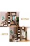 4-Piece Hanging Vacuum Storage Bag, Space Saving Garment Bag for Suits Coats Blue - 3