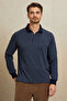 Brander Anthracite Cotton Polo Sweatshirt - 6