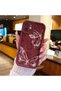 Redmi Note 13 Pro 4g Burgundy Butterfly Silicone Case Camera Protection Shock Absorption Comfortable Grip - 8