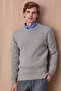 Grund Light Gray Round Neck Knitwear