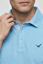 Barbados Blue 100% Cotton Polo T-Shirt - 4