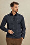 Esoni-Pb Navy Blue Polo Sweatshirt - 4