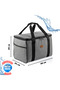 32 Lt Thermos Cooler Camping Bag - Heat Insulated Hot and Cold Retaining Thermal Ice Box with Straps Gray - 6