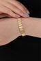 Lilith Roman Numeral Full Gold Cord Women's Wristwatch - 7