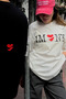 Men's T-Shirt Imny Flamli Kumas White Oversize Crew Neck - 2