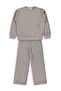 Stone Printed Tracksuit Set for 10-13 Years Old - Beige - 4