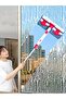 Double Sided Bendable Glass Wall Tile Tiller Cleaning Apparatus Magic Mop Glass Cleaner with Spare Cloth - 2