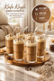 6-Piece Origami Glass Model - Borosilicate Cold Coffee Cocktail Soft Drink Cup 300 ml Gift Straw Set - 5