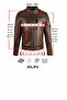 Beckham Men's Genuine Leather Stand Collar Leather Coat Black - 3