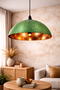 Emerald copper chandelier,