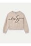 Girl's 7467 Written Printed Sweatshirt Gkm0071