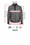 Sandor Men's Genuine Leather Embossed Stitched Leather Jacket Green - 3