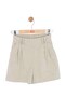 Nk Girls' Basic Knee Length Shorts 8-14 Years Green - 4