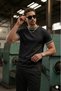 Men's Rib Knit Detailed Crew Neck Jersey T-Shirt - 4