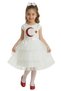 Girl's April 23Rd Dress with Moon and Star Motif M00813 White - 3
