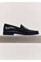 Drawstring Leather Loafers - 3