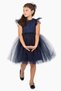 Roza Lace Tutu Girl's Evening Dress MNK0546 DARK BLUE - 4