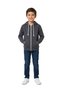Children's Two Yarn Seasonal Zippered Hooded Sweatshirt MNK0540 SMOKED