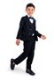Brooched Groom Suit Jacket Vest Set Shirt Suit Mnk0511 Black - 3