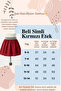 23 April Special Waist Glitter Elastic Flounce Skirt (Age 5-14) - 2