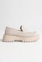 Women's Daily Beige Suede Loafer Shoes Tr10Ms02D - 7