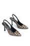 Lavender Flexible Soft Non-Slip Sole (6-8 cm) Leopard Light Elastic Women's Heeled Shoes - 3