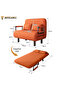 3-In-1 Armchair Sofa With Angle Adjustmentt,100cm Wide Convertible Sofa Bed And Leisure Recliner - 3