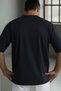 Men's Navy Blue Free Life Crew Neck Oversize Salas T-Shirt - 2