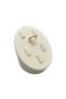 Domestic Production Suede Fabric Cream Color Multiple Nail Ring Display Accessory - 4