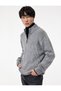 Long Sleeve Textured Half Zip Knit Sweater - 2
