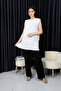 Women's Hijab Sleeveless White Pleated Undershirt Shirt Tunic Blouse Pleated Pleated - 2