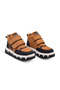Toscana Double Velcro Genuine Leather Boy's Boots Tan Color - 6