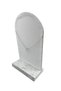 Domestic Production Batum Model Suede Fabric Grey Color 26/15 cm Standing Necklace Display Stand - 3