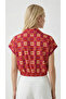 Shirt Collar Patterned Low Sleeve Shirt - 2